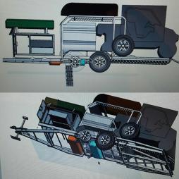 Toy Hauler 7.3X2.4м или "прицеп для перевозки игрушек" Toy Hauler 7.3X2.4м или "прицеп для перевозки игрушек"